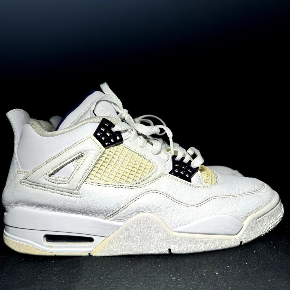 Size 9 - Nike Air Jordan 4 Retro Purple Metallic Men's Shoes